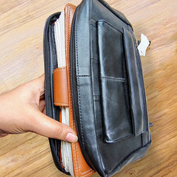 Genuine Leather Bible Organizer Book Cover for Unisex - Picture 6 of 10